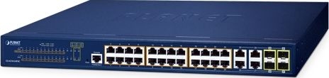 PLANET GS-4210-24P4C – Switch quản lý Gigabit L2/L4 24-Port PoE+ 802.3at + 4-Port TP/SFP Combo