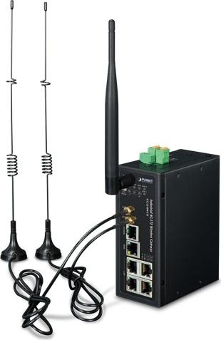 PLANET ICG-2510W-LTE – Gateway 4G LTE Công nghiệp Kèm Wi-Fi & 5 Cổng Gigabit