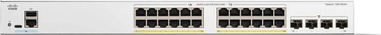 Cisco Catalyst C1300-24P-4G – Switch PoE+ 24 Port Gigabit, 195W, 4 SFP Uplink