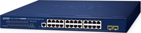 PLANET GS-4210-24P2S – Switch PoE+ quản lý L2/L4 24-Port Gigabit + 2-Port 1G/2.5G SFP