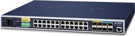 PLANET IGS-6325-20T4C4X – Switch công nghiệp L3 24 cổng Gigabit + 4 SFP + 4 SFP+ 10G quản lý