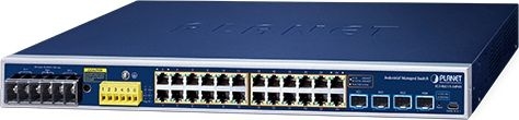 PLANET IGS-R4215-24P4X - Switch Công nghiệp L2+ Quản lý 24-Port Gigabit PoE+ + 4-Port 10G SFP+ (Rack-mount, L3 Ring)